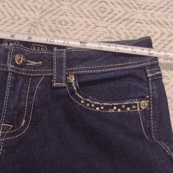 Miss Me Deep Blue Boot Cut Jeans,Western, Rodeo, Festival. - Picture 6 of 15